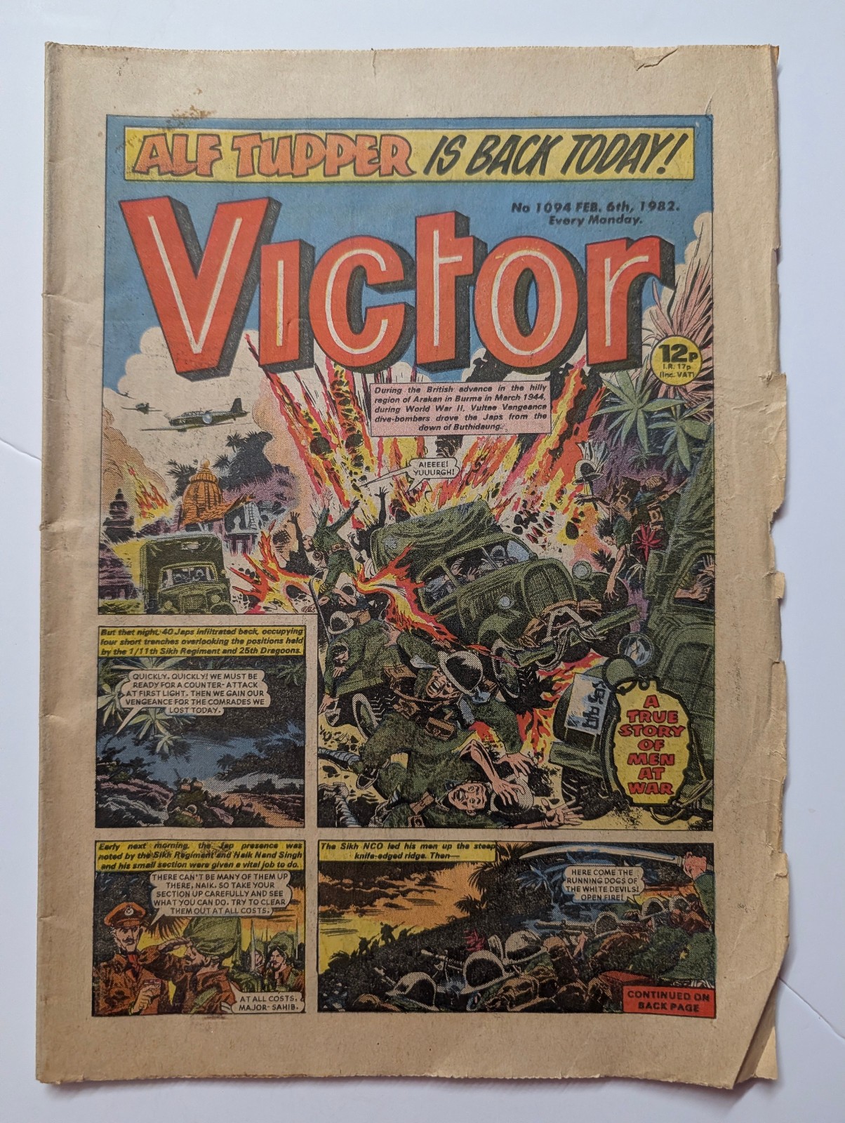 The Victor Comic, No 1094, February 6th 1982.