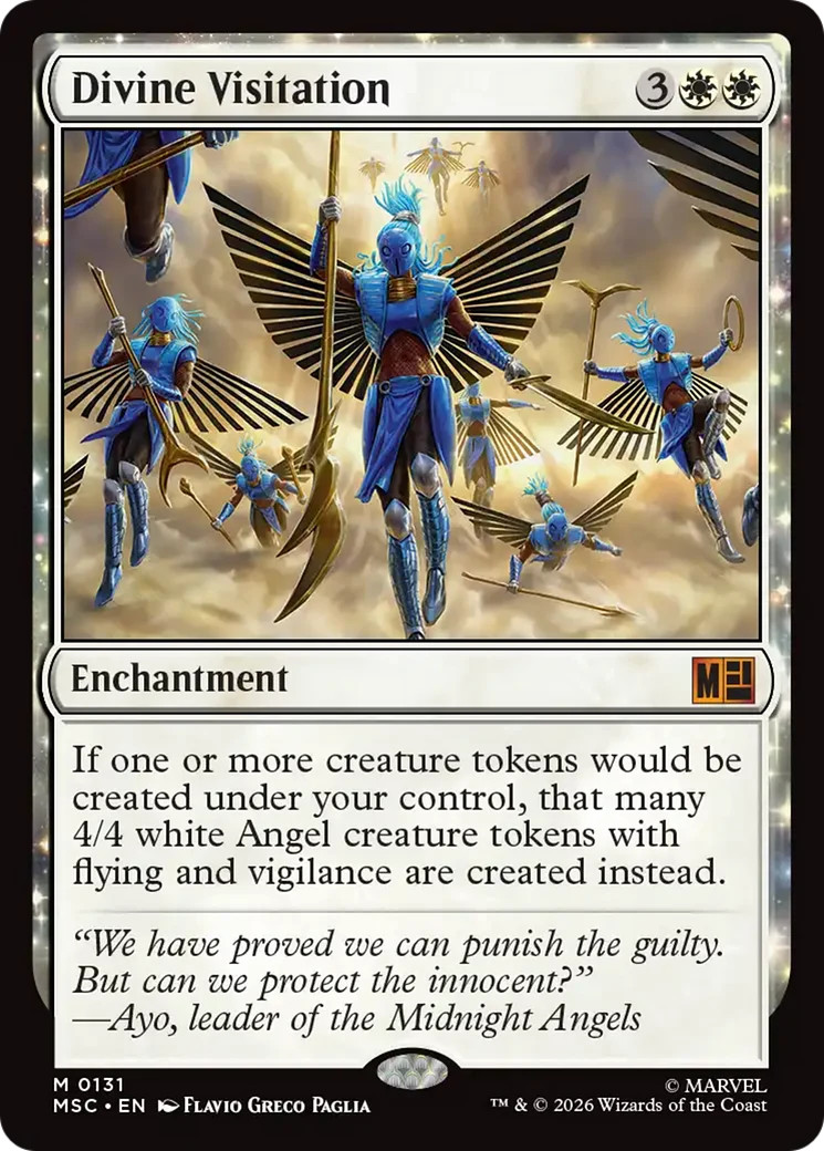 Visitazione Divina (Surge Foil) [Marvel Super Heroes Commander] Foil Near Mint M