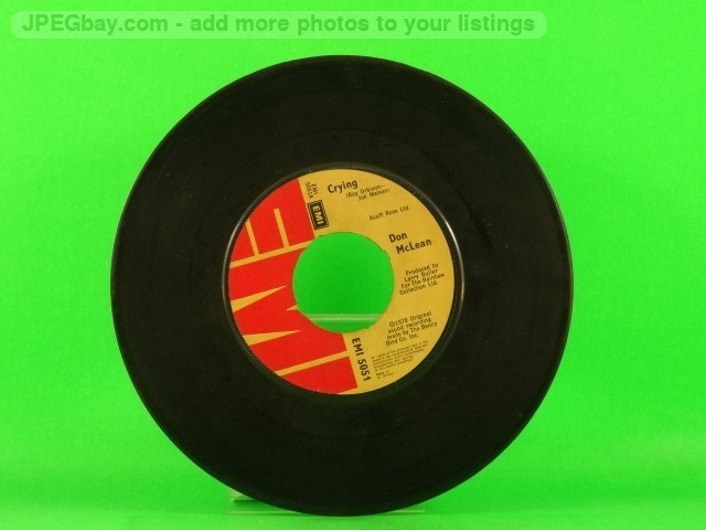 MCLEAN,DON CRYING (PLAIN SLEEVE) (1) (137) 7" EMI