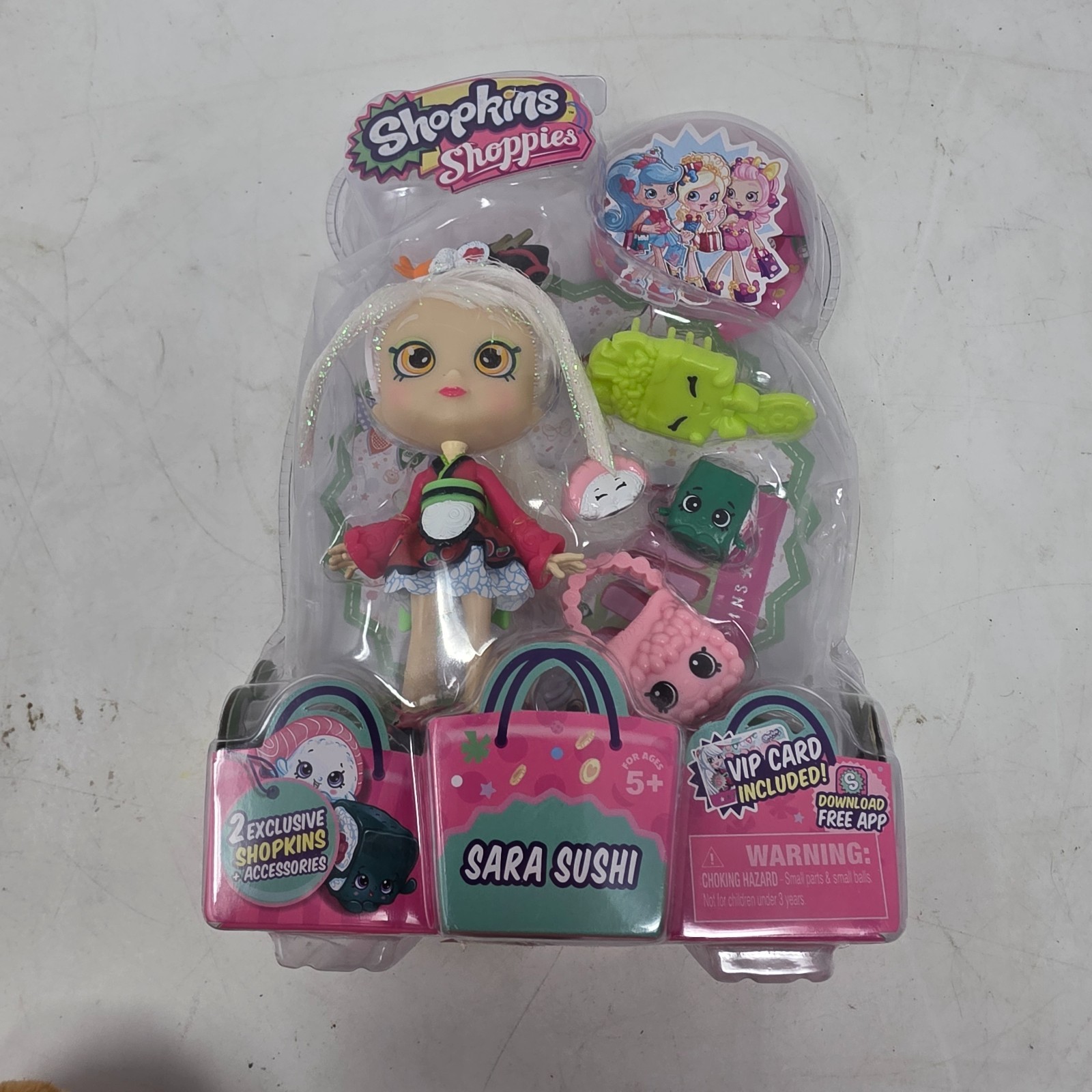 Shopkins Shoppie bambola SARA SUSHI NUOVA *RARA*