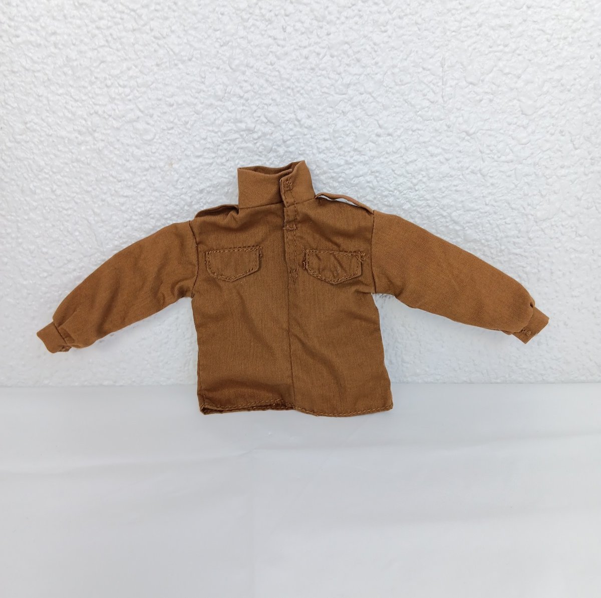 Camicia manica lunga marrone scala 1/6 per figura soldato 12" uniforme vestiti GI Joe