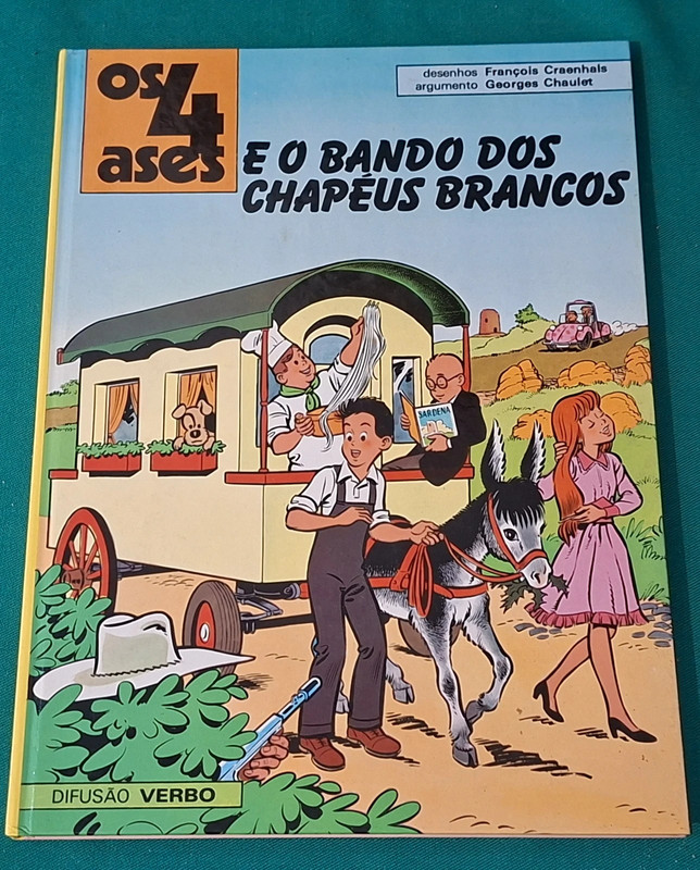 Livro de BD, Os 4 Ases e o Bando dos Chapéus Brancos - 1986