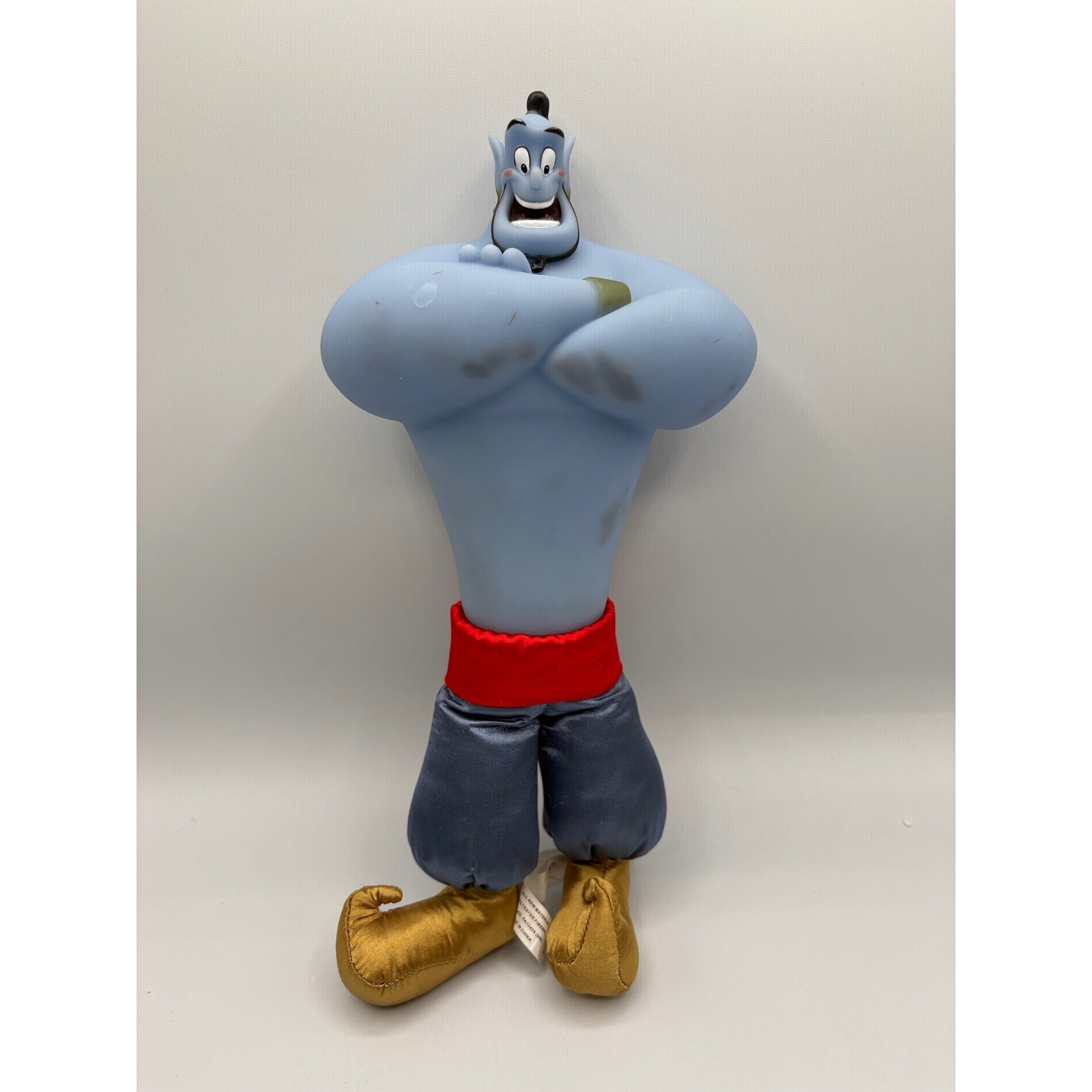 Disney Aladdin Genie Peluche Figura in Vinile Blu Giocattolo da Collezione