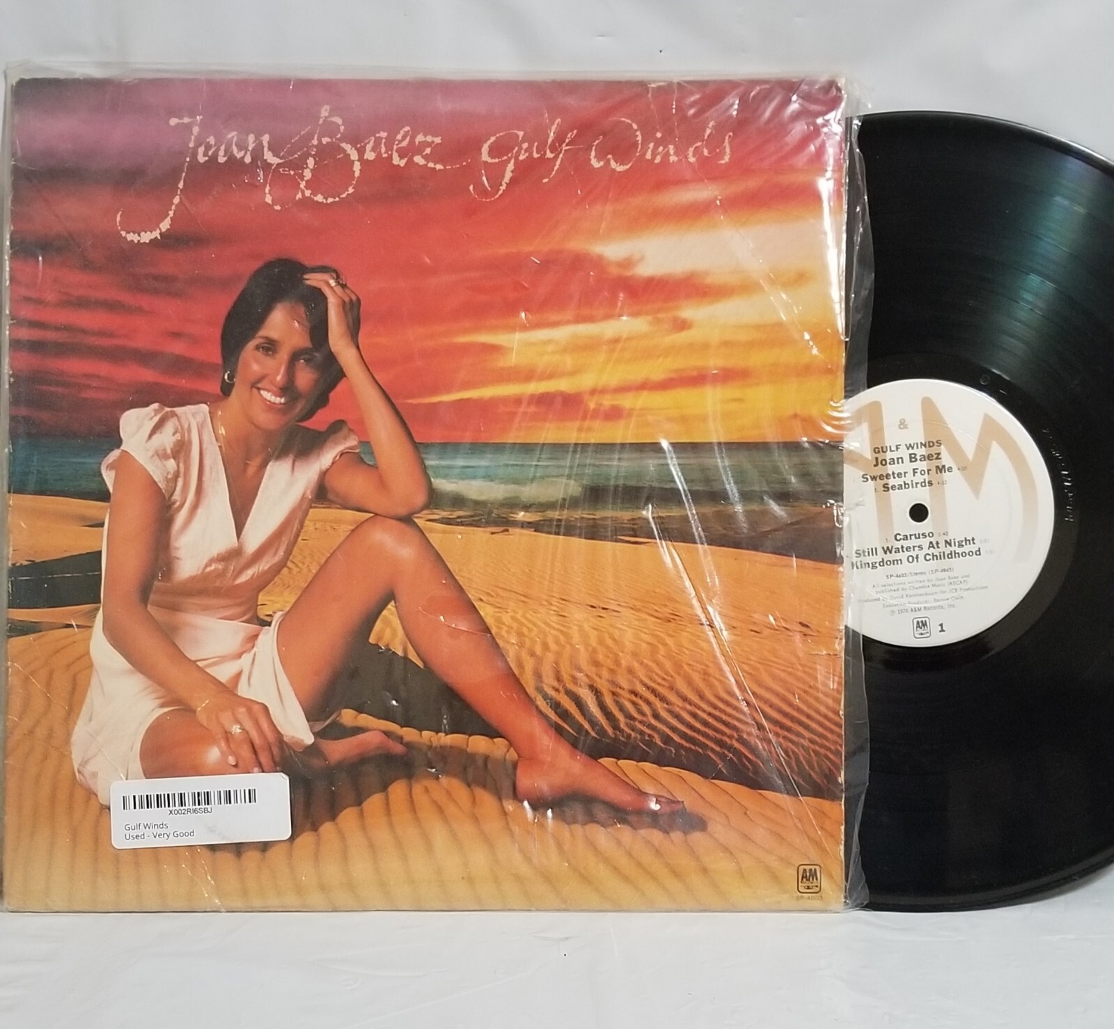 Joan Baez "Gulf Winds" 1976 LP, A&M Vinyl Record LP Very Good SP4603