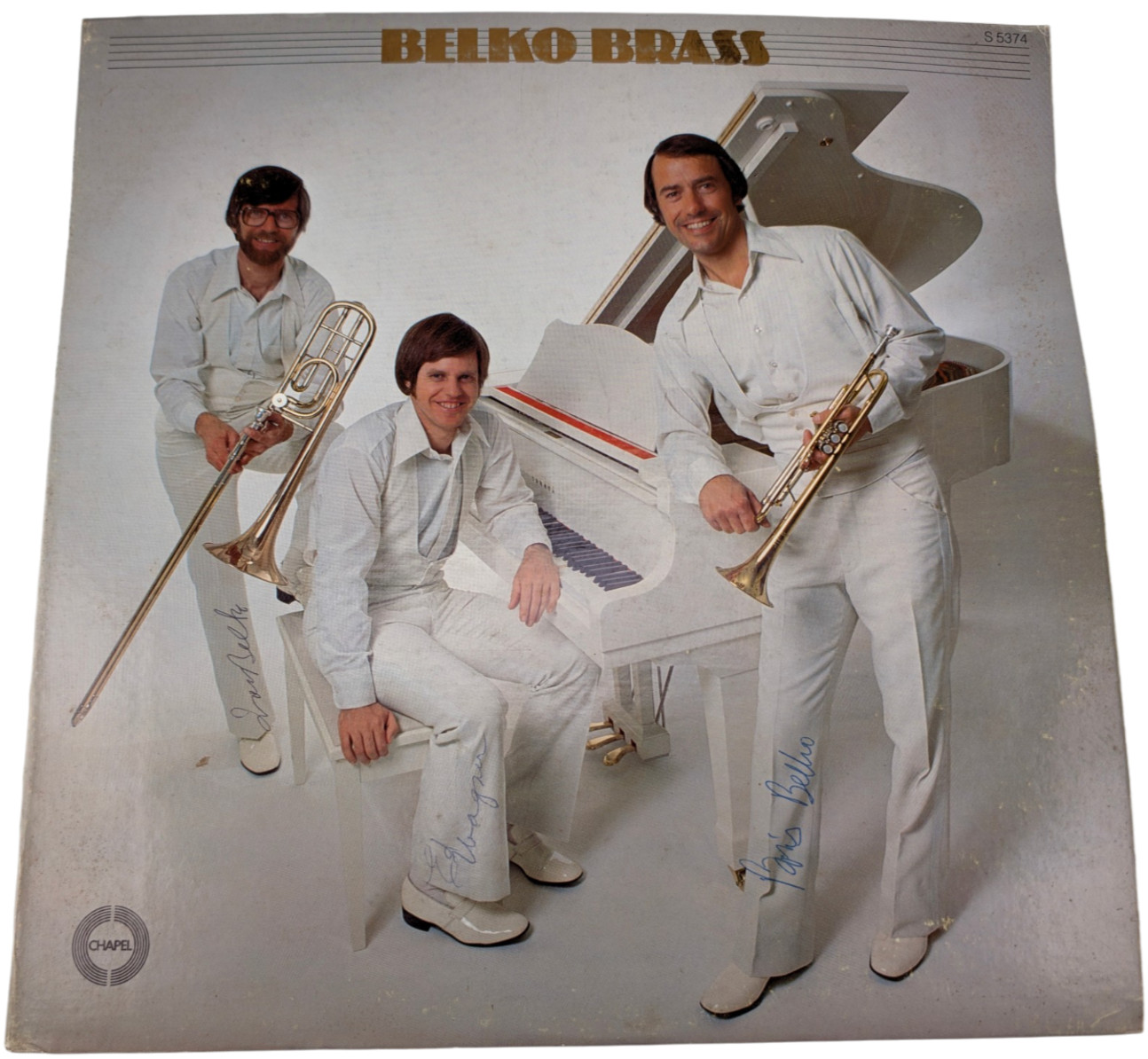 Belko Brass 1979 Gospel LP Chapel S 5374 Signed Boris Ivan Belko Ed Wagner