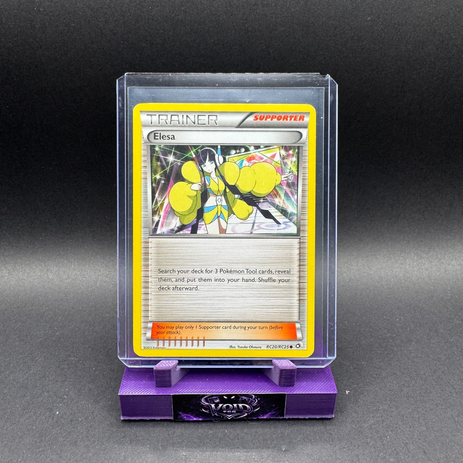 Elesa Pokemon B+W Tesori Leggendari Radianti RC20 Starry Holo Mid Era HP Ohmura