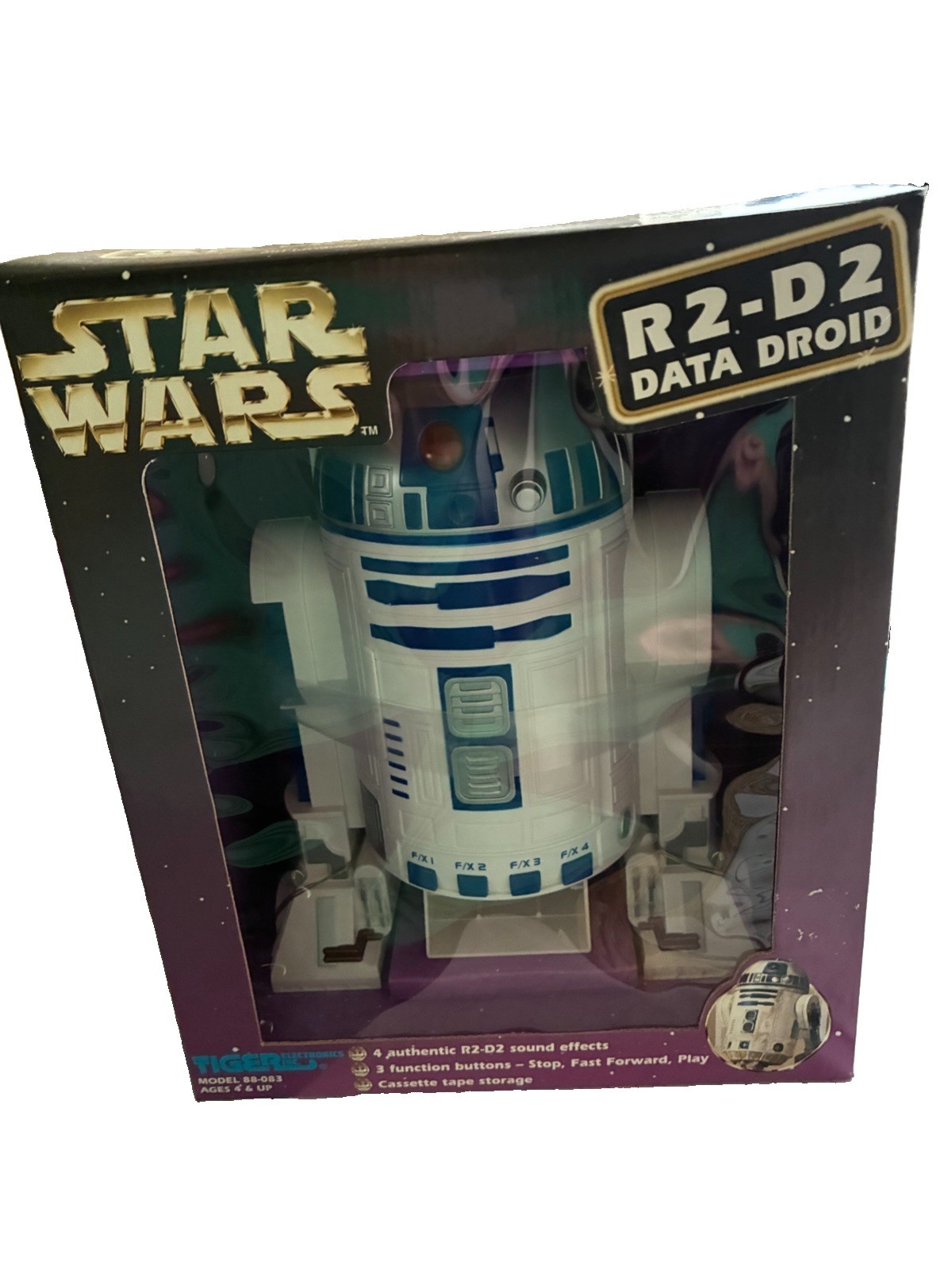 Tiger Electronics Star Wars R2-D2 Lettore di cassette droide dati 88-083