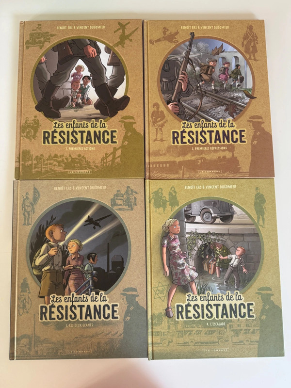 4 Livres " Les enfants de la résistance "