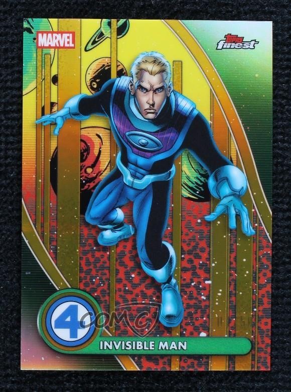 2026 Topps Finest Fantastic Four raro rifrattore oro 50/50 Johnny Storm #93 1o1p