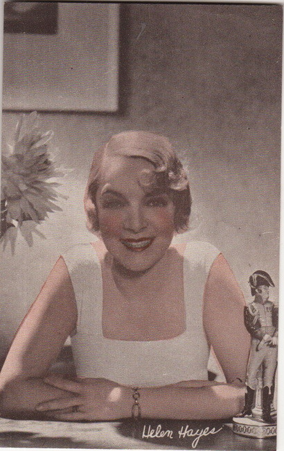 Cartolina tipo mostra Helen Hayes originale anni 30-40