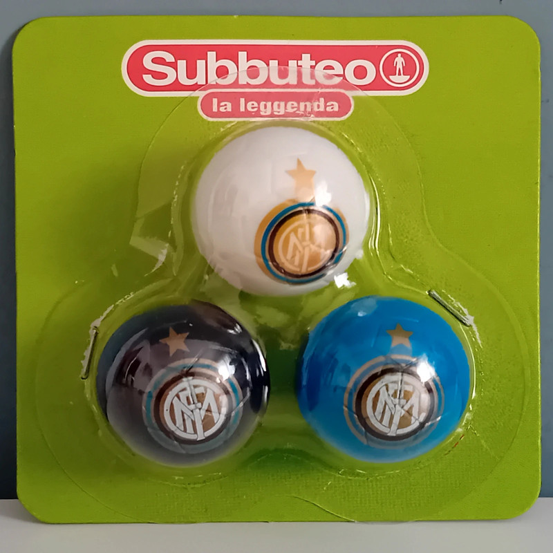 Subbuteo La Leggenda set 3 palloni FC Inter Nuovo