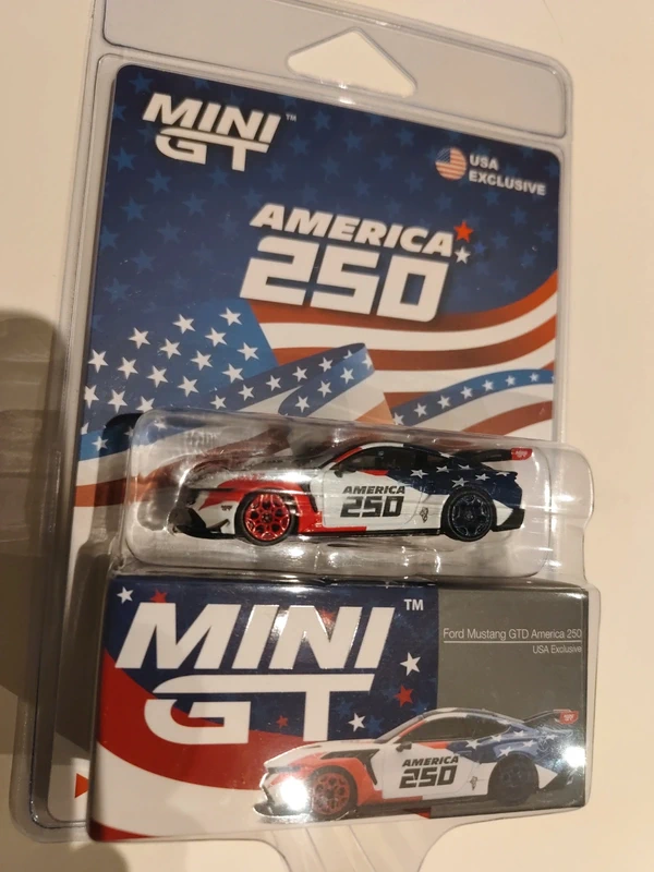 Mini gt Ford Mustang gtd América 250 usa exclusive