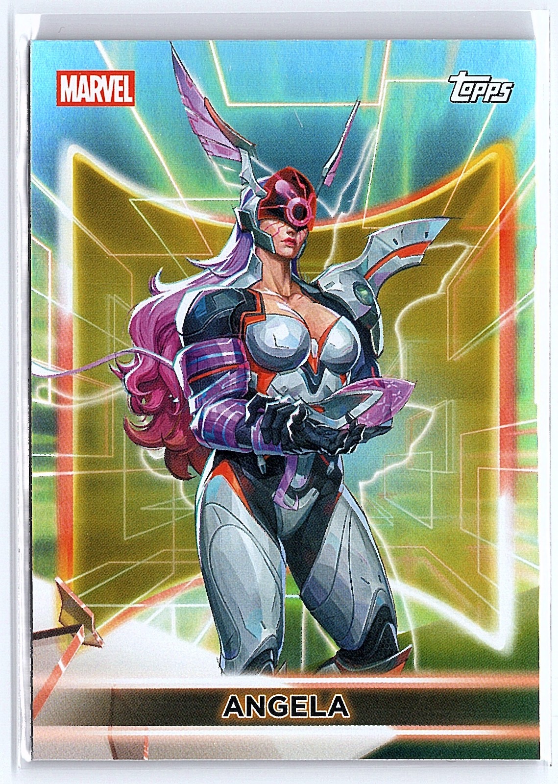 2026 Topps Marvel Neon Angela #73 Marvel Rivals Image Variation Marvel Card