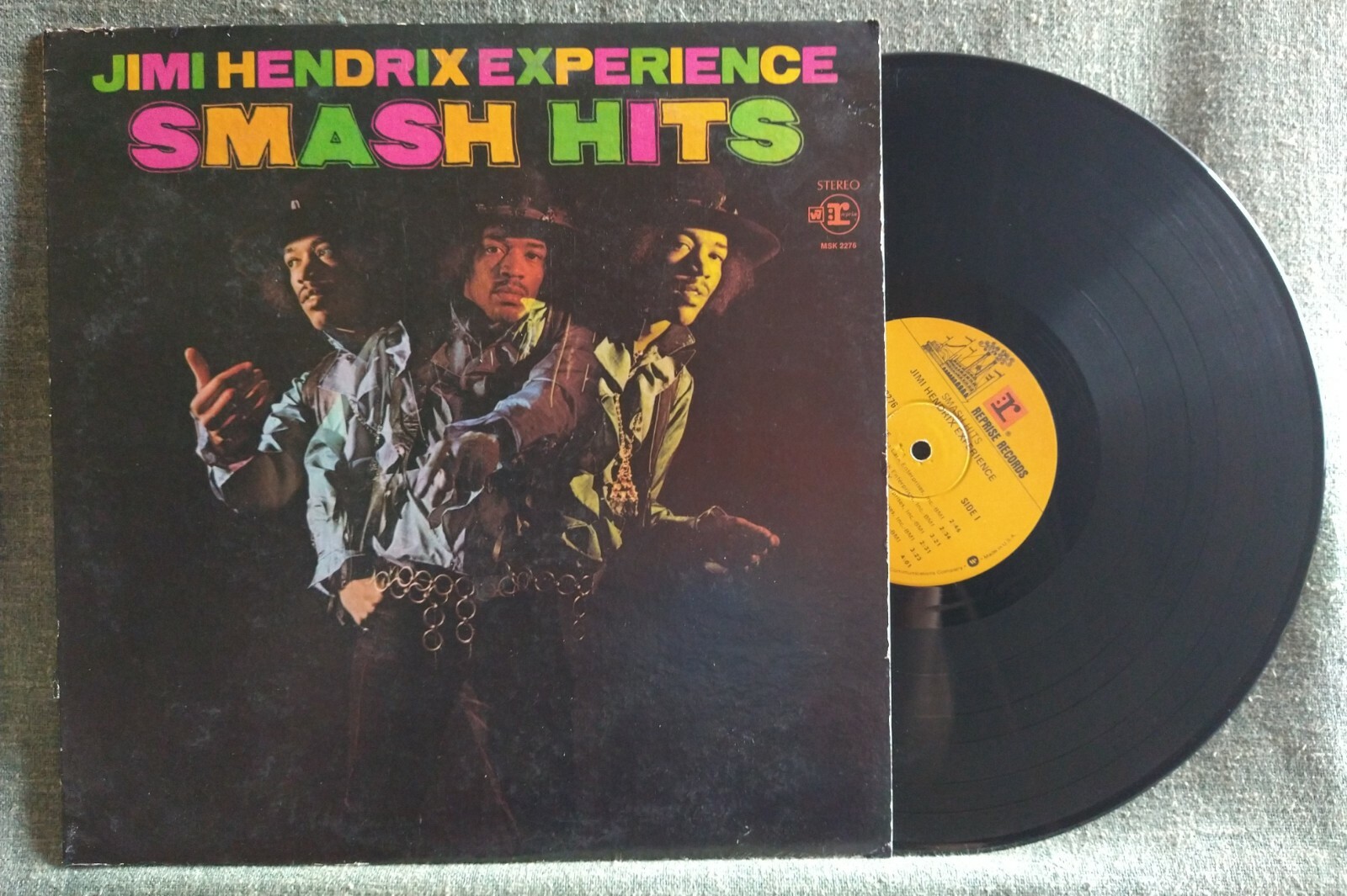 JIMI HENDRIX 💜 EXPERIENCE SMASH HITS Vinyl LP 1969 Record Album Purple Haze VG