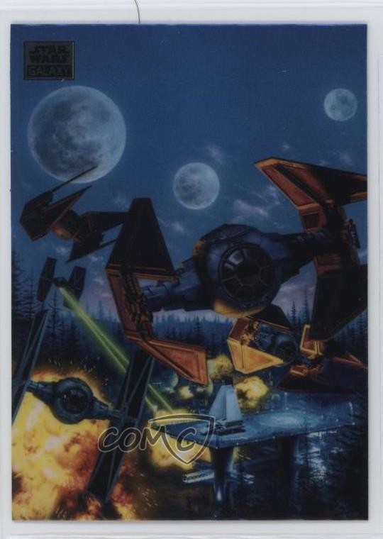 2024 Chrome Star Wars Galaxy TIE Interceptor Fighter Imperial Shuttle Fleet 1co7