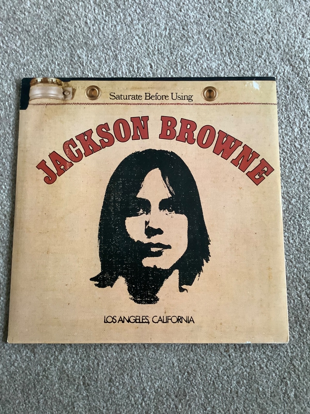 Jackson Browne: Saturate Before Using 12" Vinyl Record LP