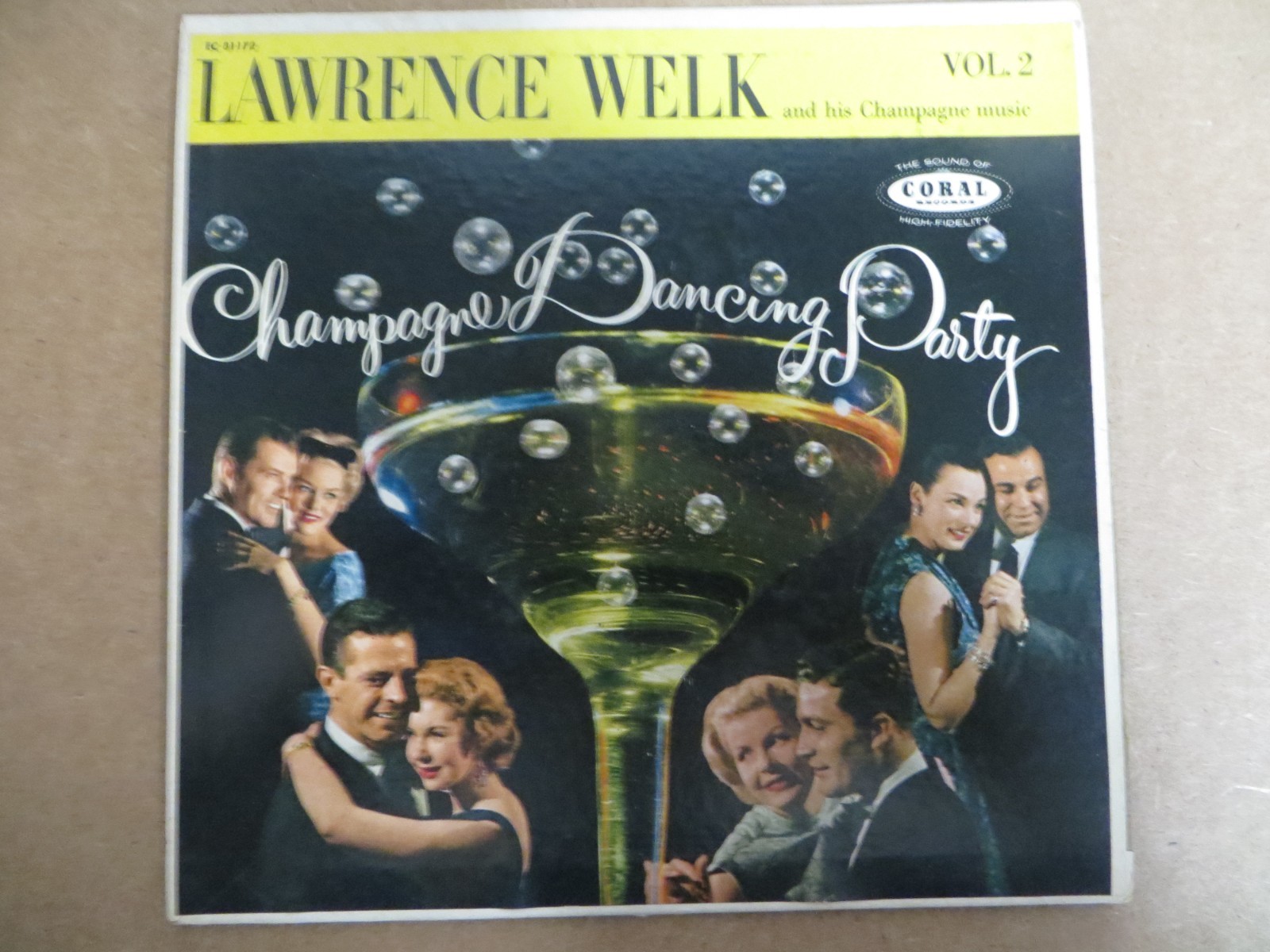 Lawrence Welk – Champagne Dancing Party Vol. 2 - 1957 Coral EC 81172 7" EP VG/VG