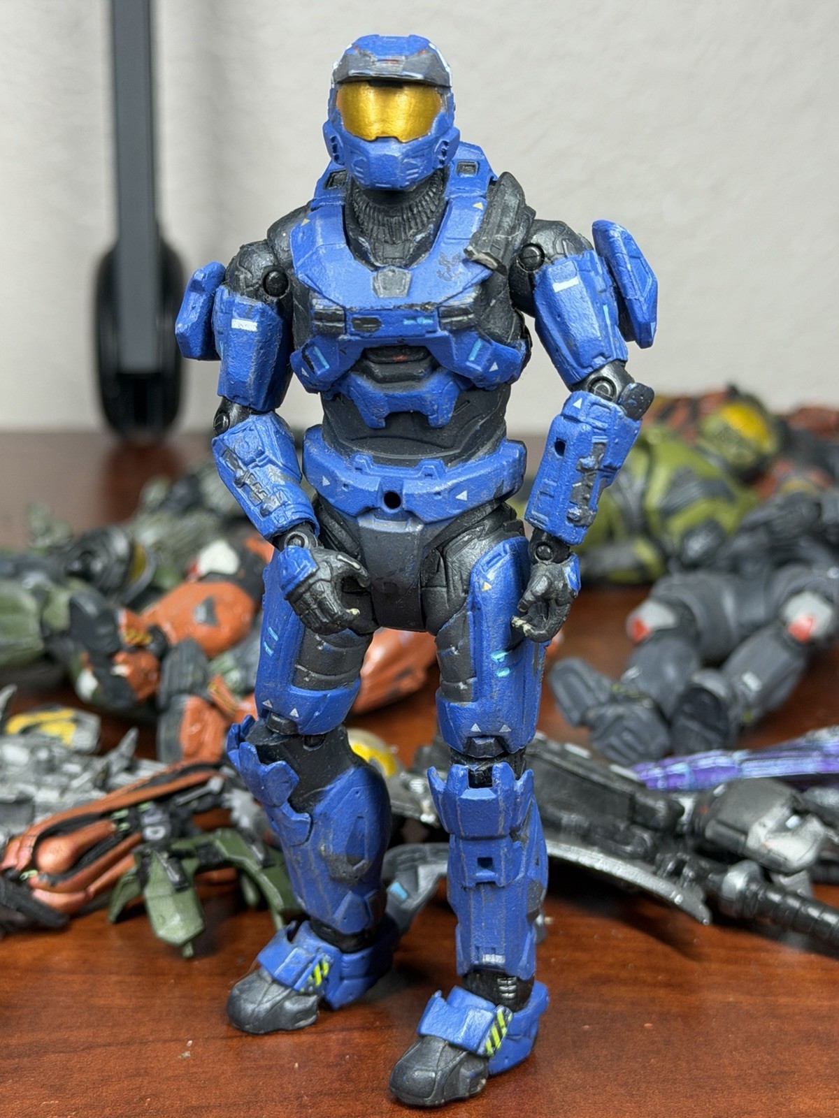 Halo Reach SPARTAN MARK V BLUE Action Figure Series 4 McFarlane Toys 2011