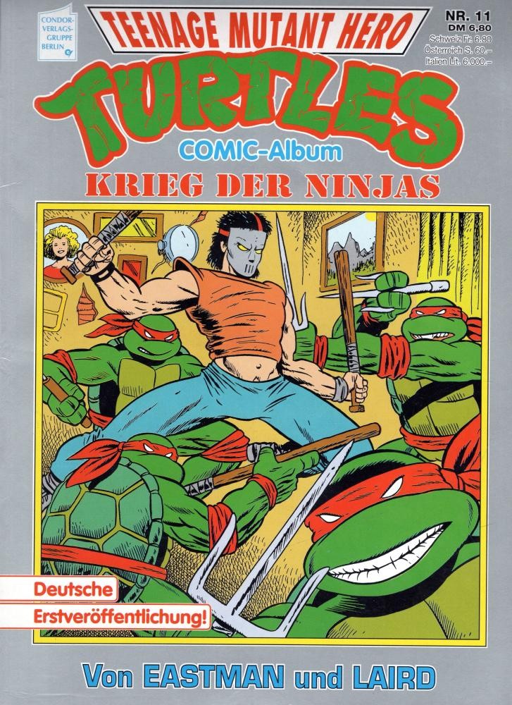 Album fumetti Teenage Mutant Hero Turtles 11 (Z1), Condor
