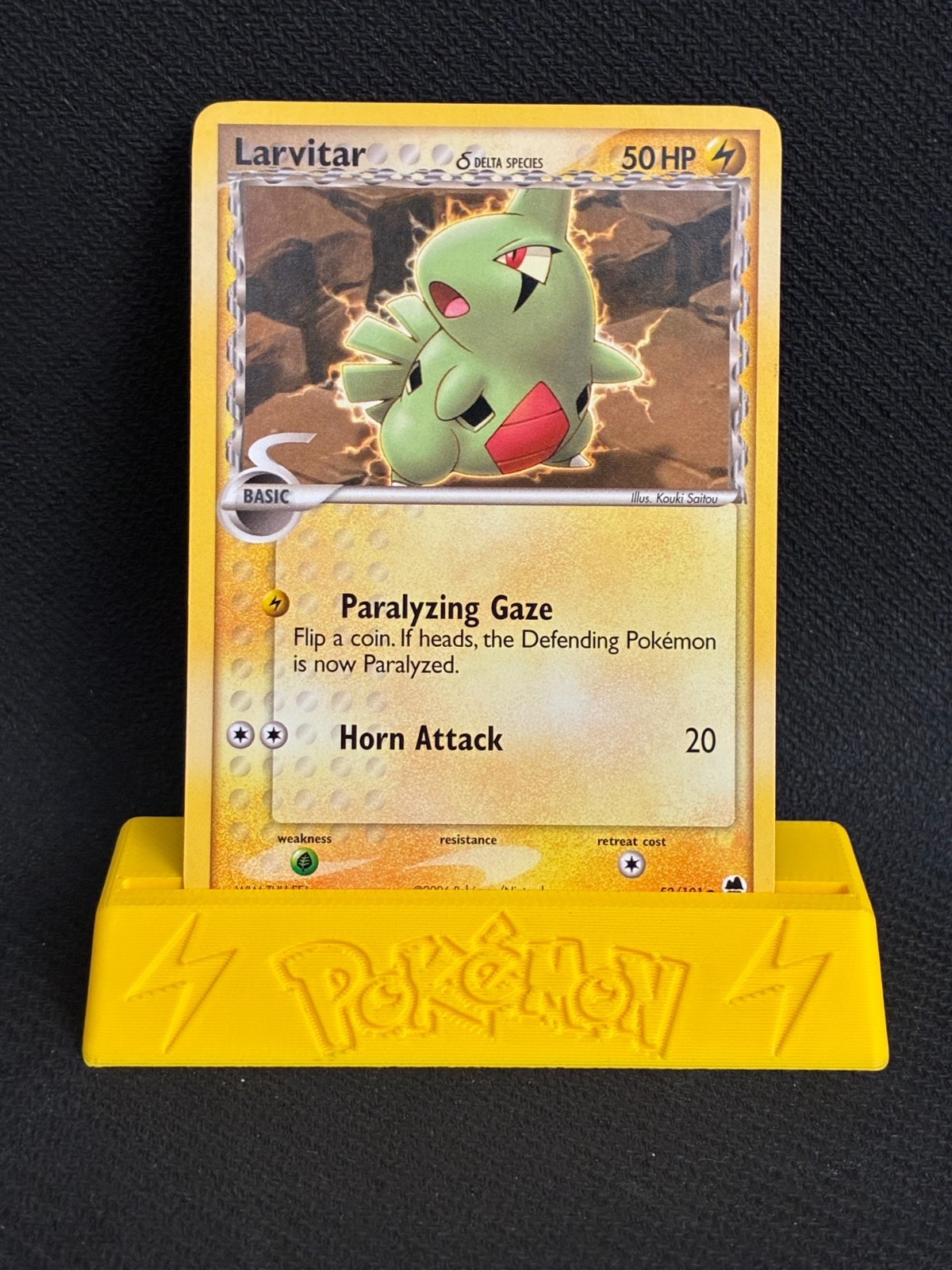 Pokemon TCG Larvitar (Specie Delta) EX Dragon Frontiers 52/101 Comune (LP)