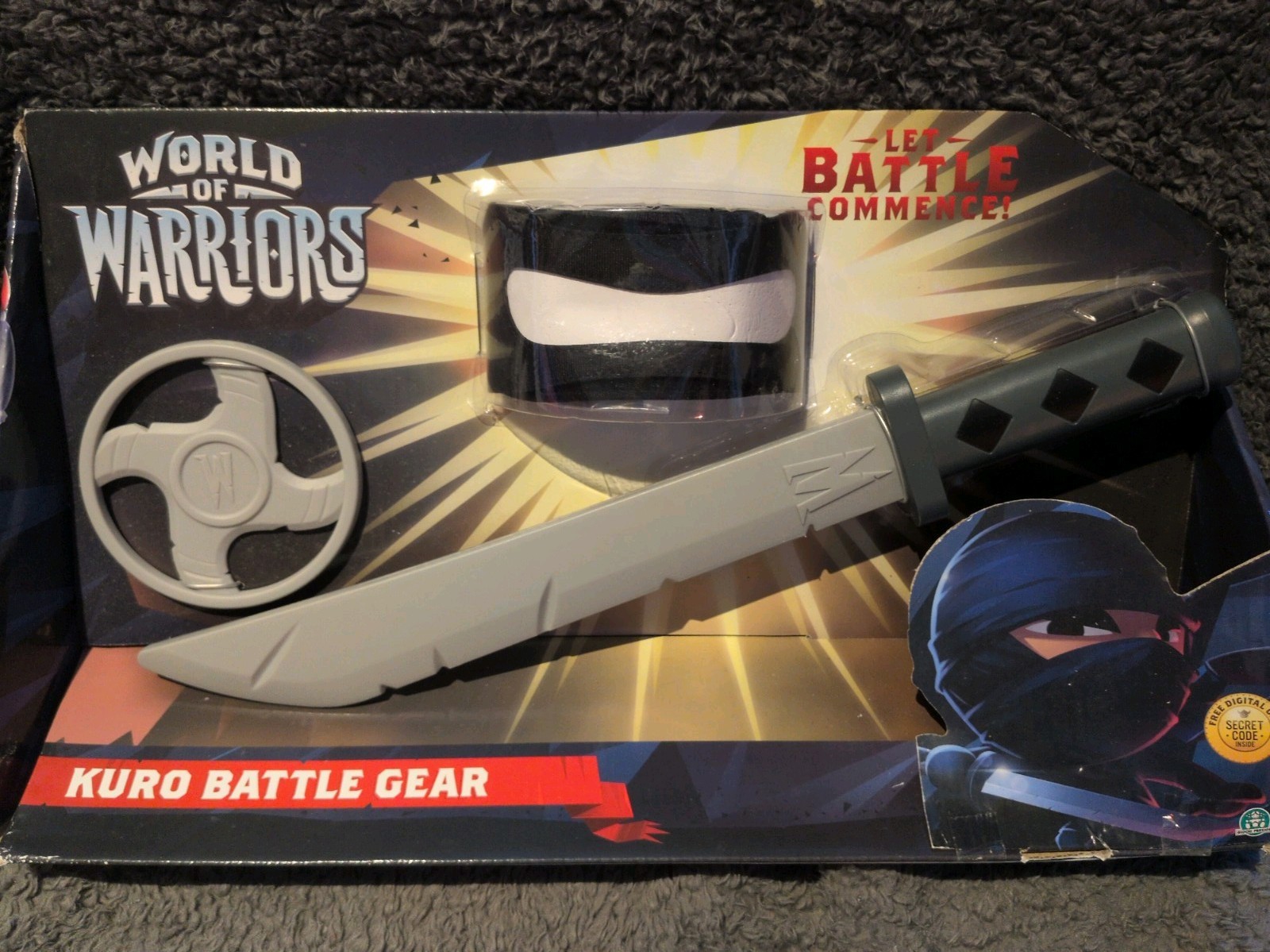 World Of Warriors Kuro Battle Gear Play Set