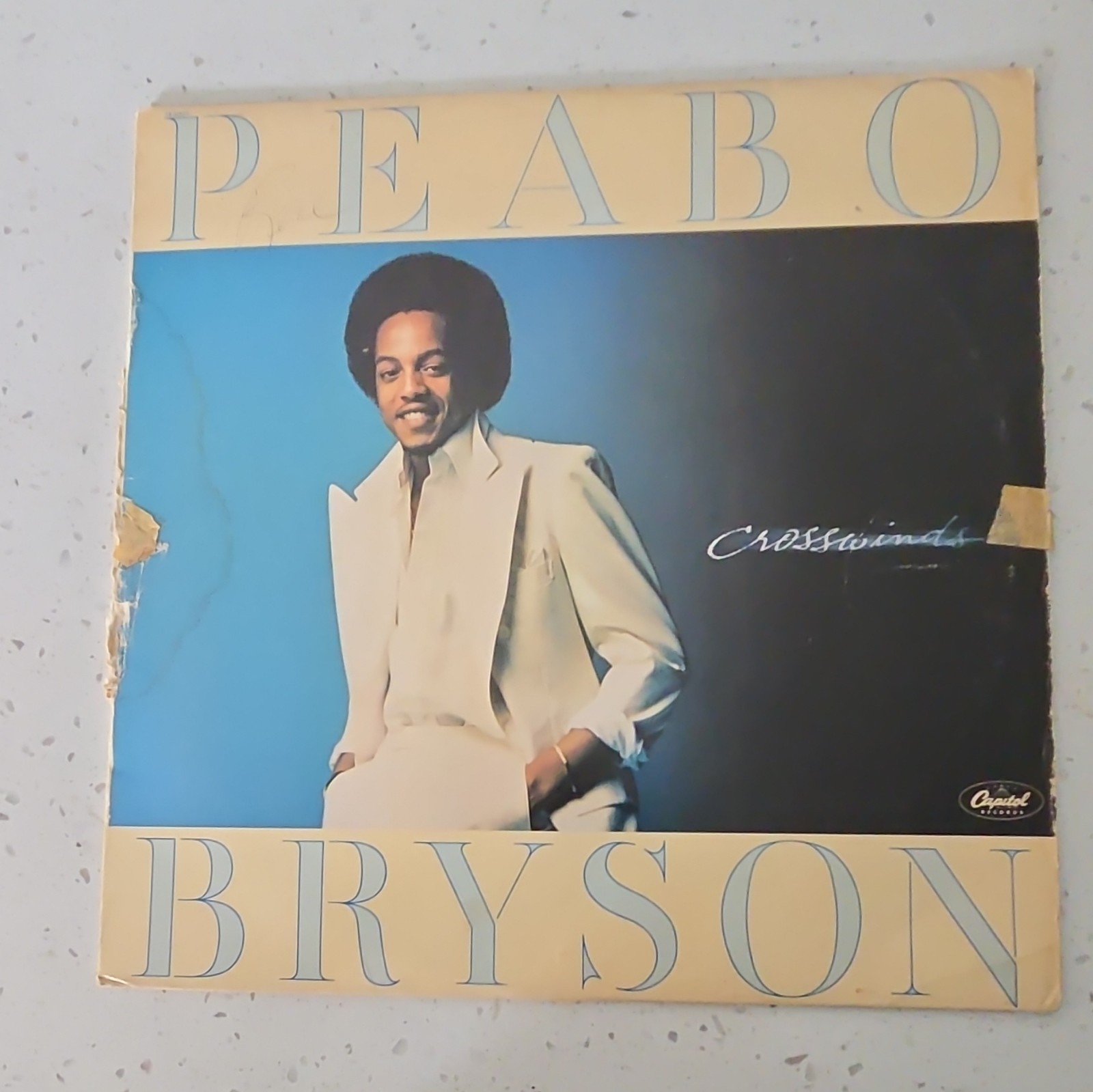 Peabo Bryson - Crosswinds Capitol Records 12" Black Vinyl LP R&B Soul