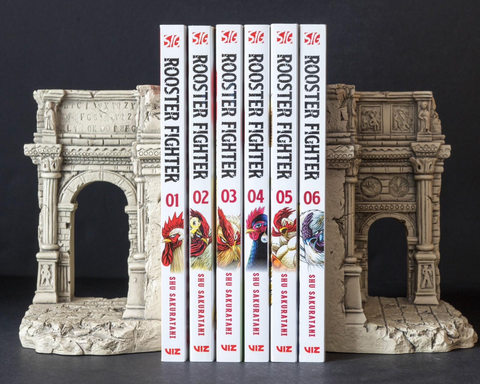 ROOSTER FIGHTER serie manga lotto di 6 (#1-6) set libri PB lingua inglese