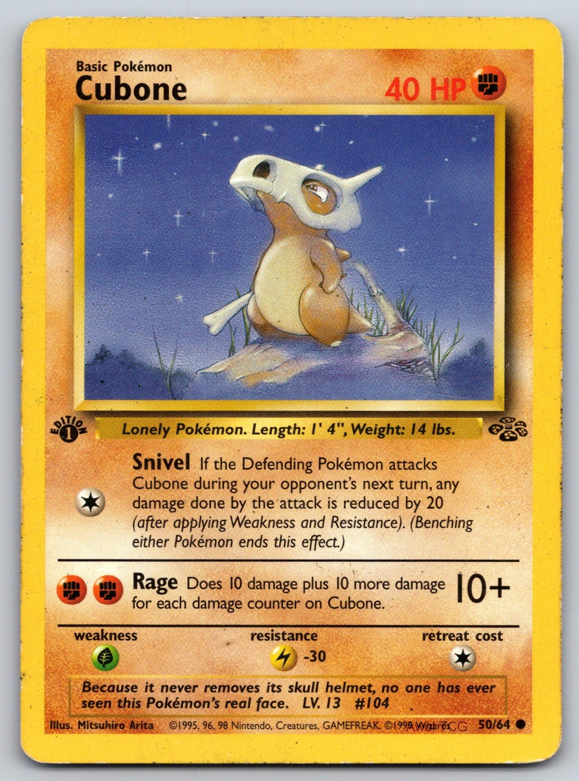 Cubone 1a Edizione 50/64 Jungle Common HP