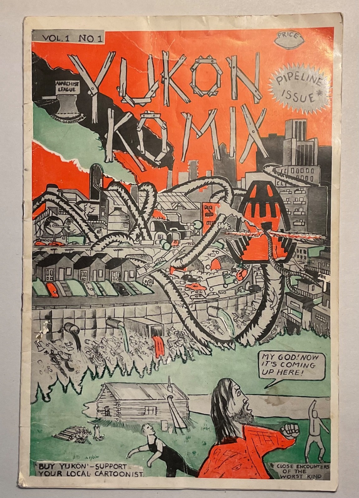 Yukon Comix Volume 1 #1 John Lodder 1978 Emissione Pipeline FIRMATO molto raro