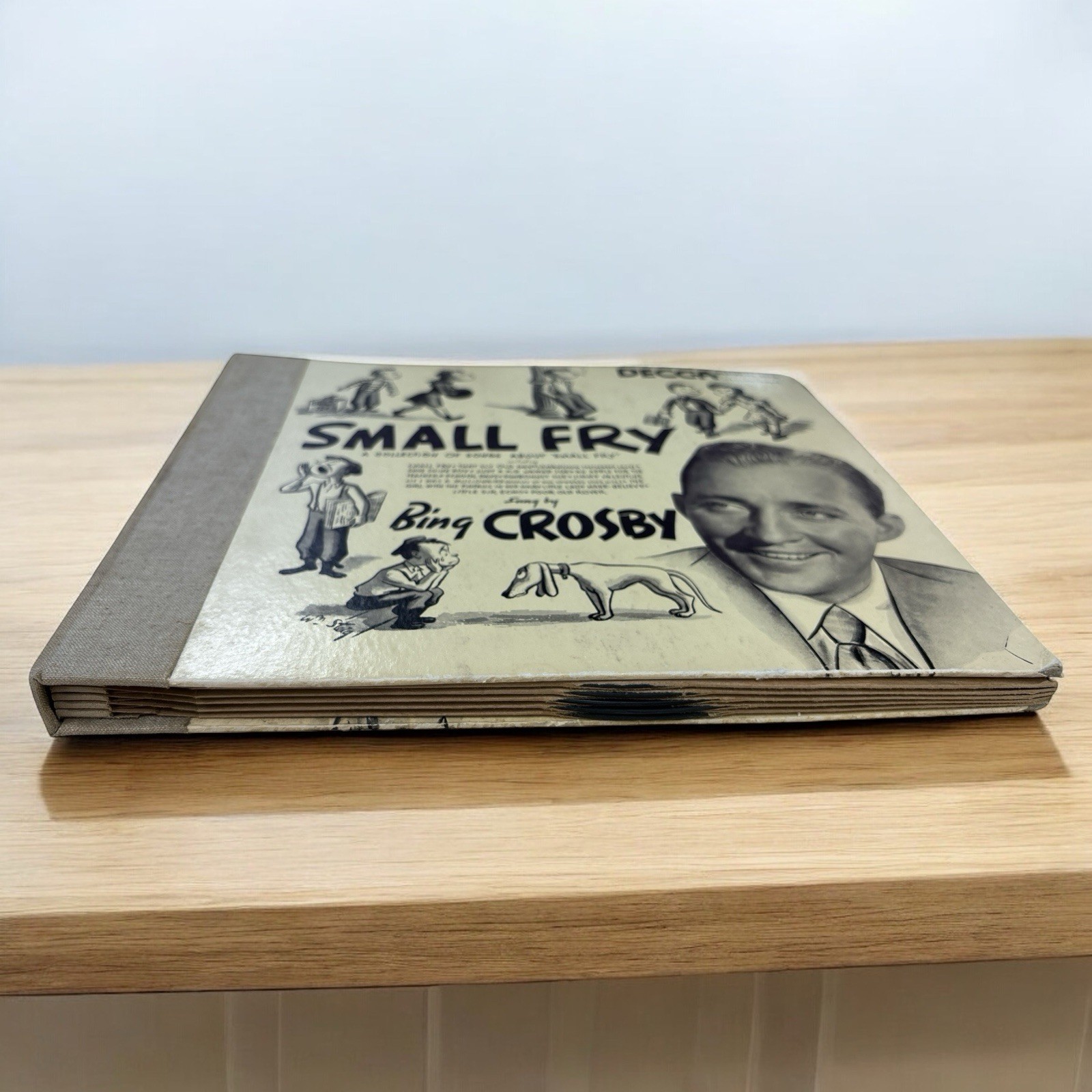 Bing Crosby 78 RPM 10" Album Set Decca Records #202 Small Fry (5  Blue Label)