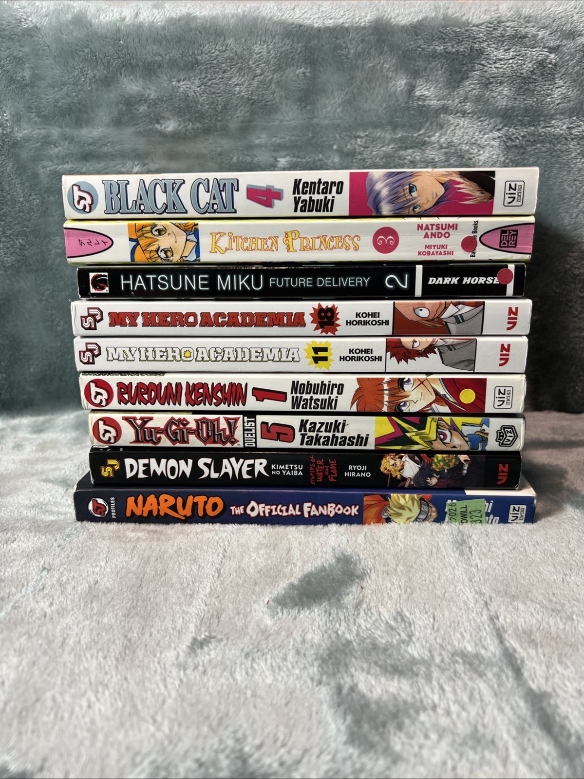 Lotto 9 libri anime Naruto My Hero Academia Rurouni Kenshin e altri vedi foto