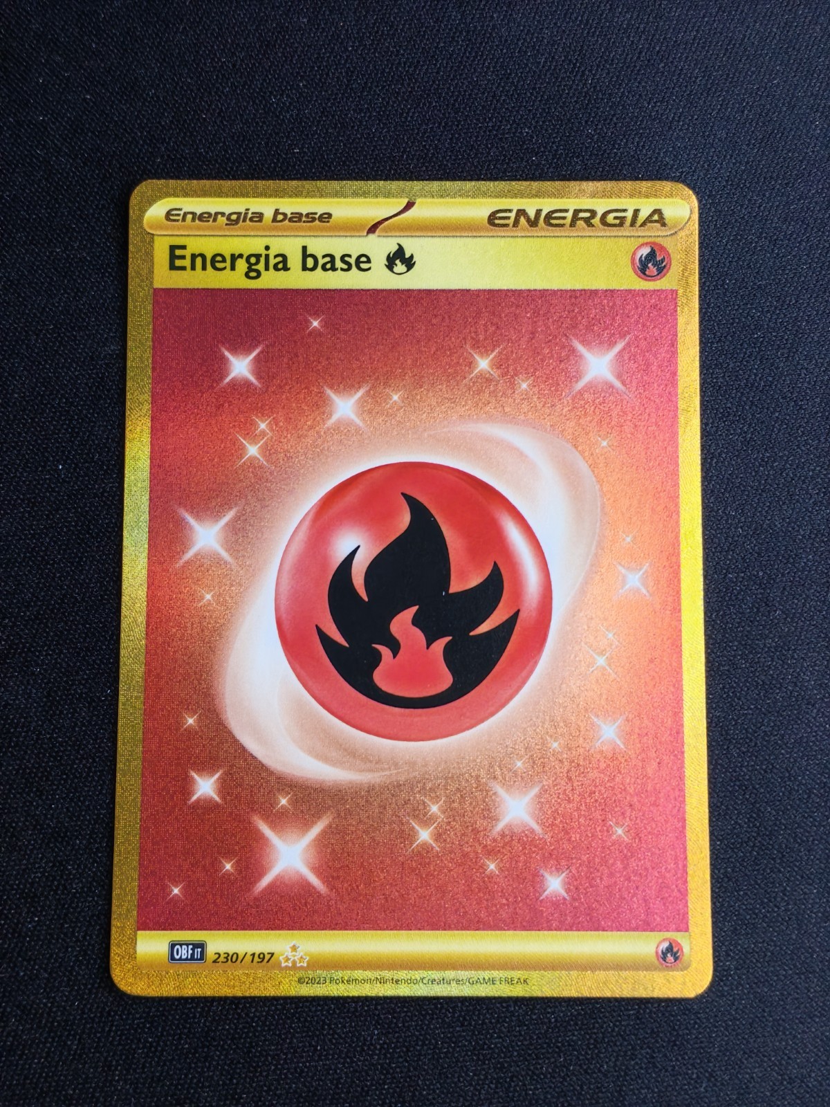 ENERGIA FUOCO GOLD 230/197 - ITA - Pokemon OSSIDIANA INFUOCATA 