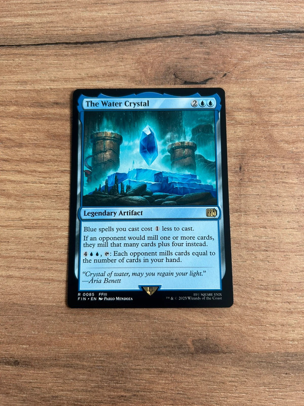 The water Crystal R0085 #085 FIN final fantasy magic the gathering commander deck