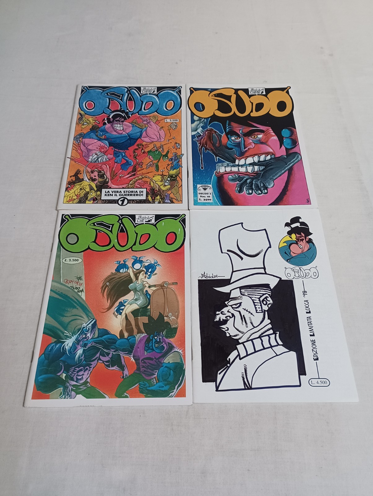 OSUDO la Vera Storia Di Ken il Guerriero 1 2 3 4 Ed. Comics E Dintorni del 1996