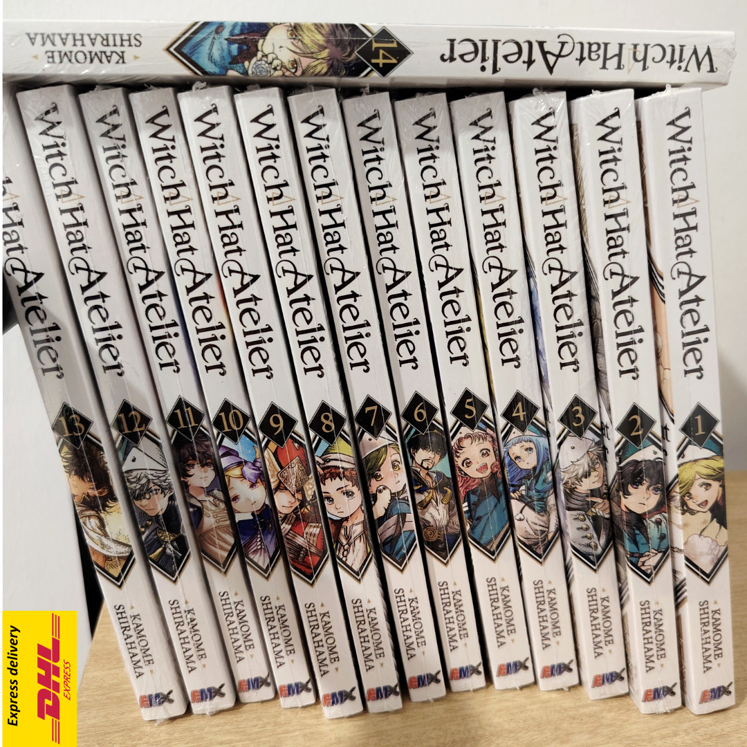 Cappello Strega Atelier Manga Inglese Set Completo Vol 1-14 di Kamome Shirahama + FAST DHL