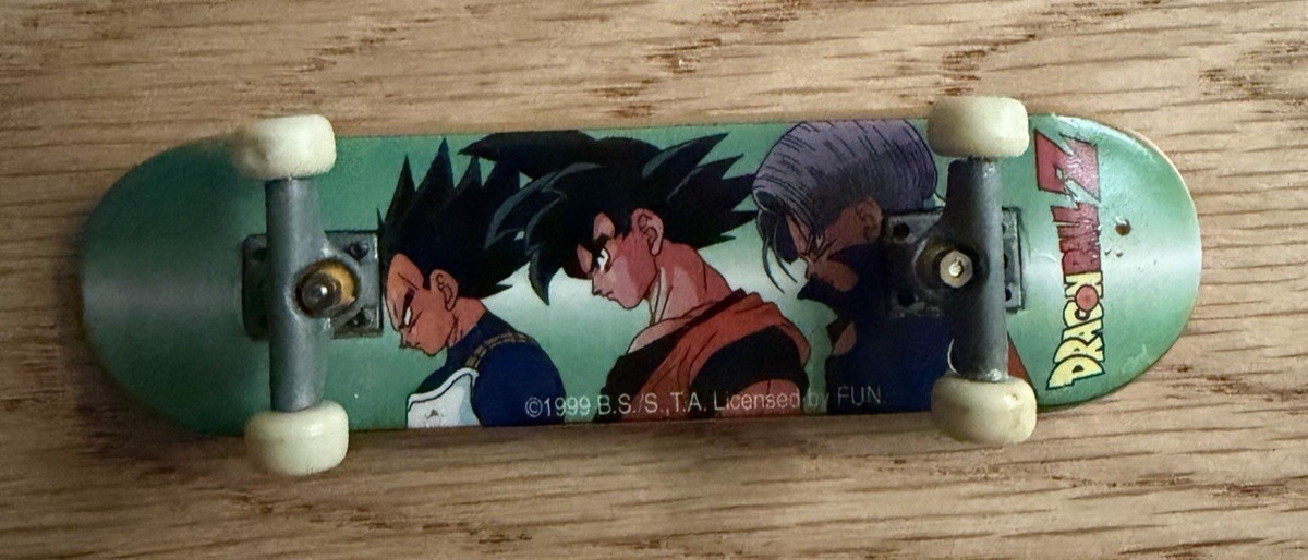 Dragon Ball Z Mini Skateboard - Toycom - Tech Deck - 1999