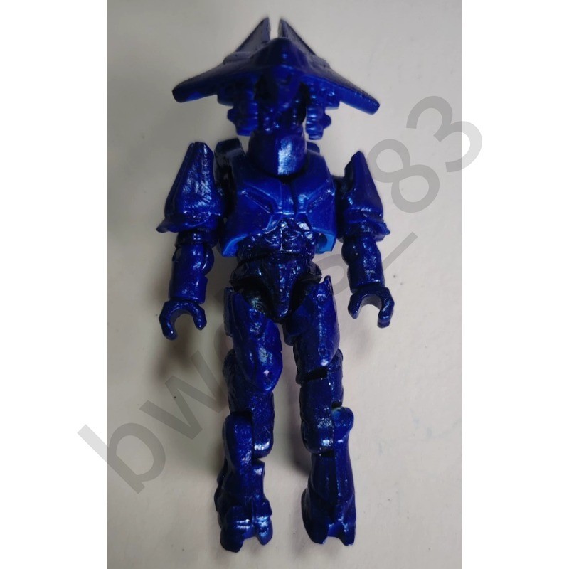 Mega Bloks Construx Halo fatto a mano fai da te blu Elite Sangheili figura modello sciolto