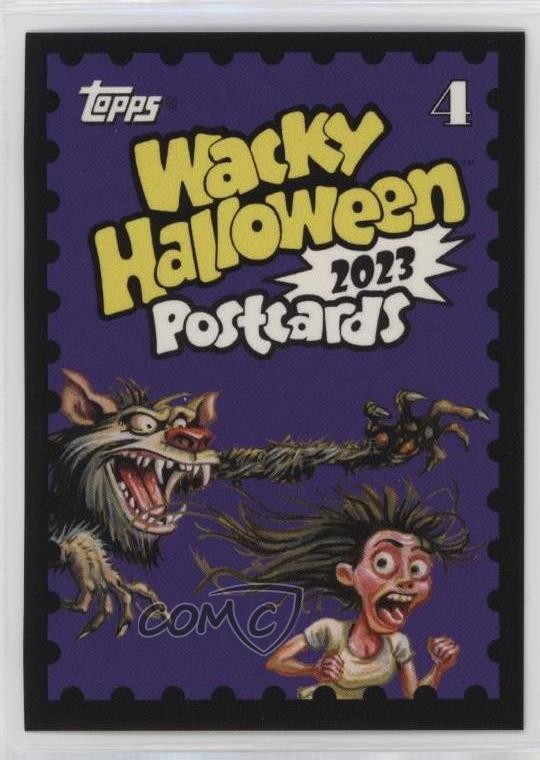 2023 Topps Wacky Packages Halloween Postcards Werewolf #4 ex1