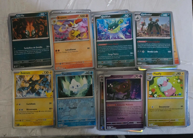 100 cartas brillantes pokemon Esp