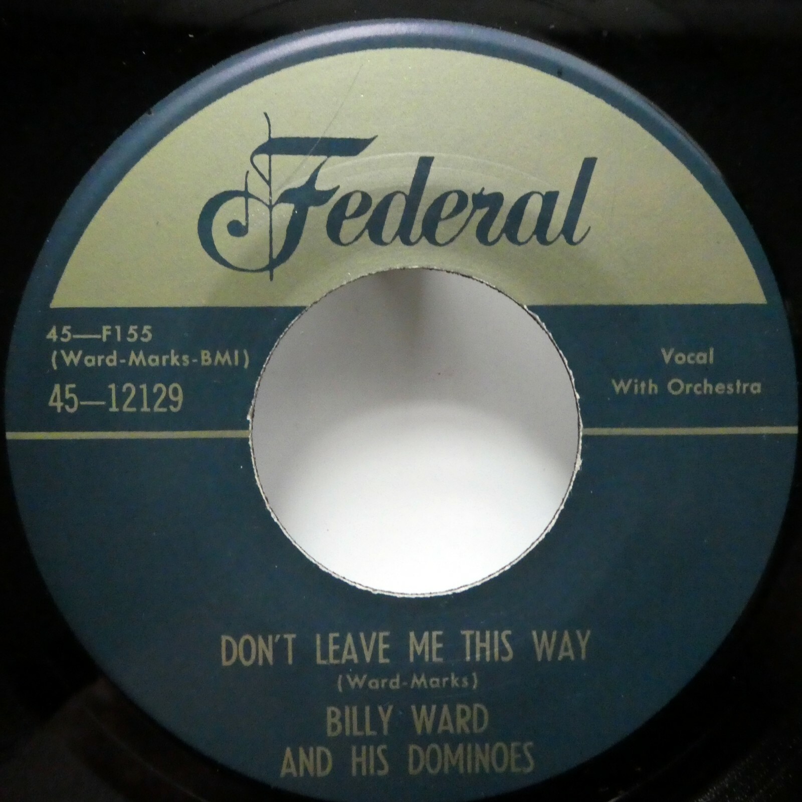 BILLY WARD Dominoes 45 REPRO Mint 7" 45 RPM Doo Wop R&B Soul Singolo