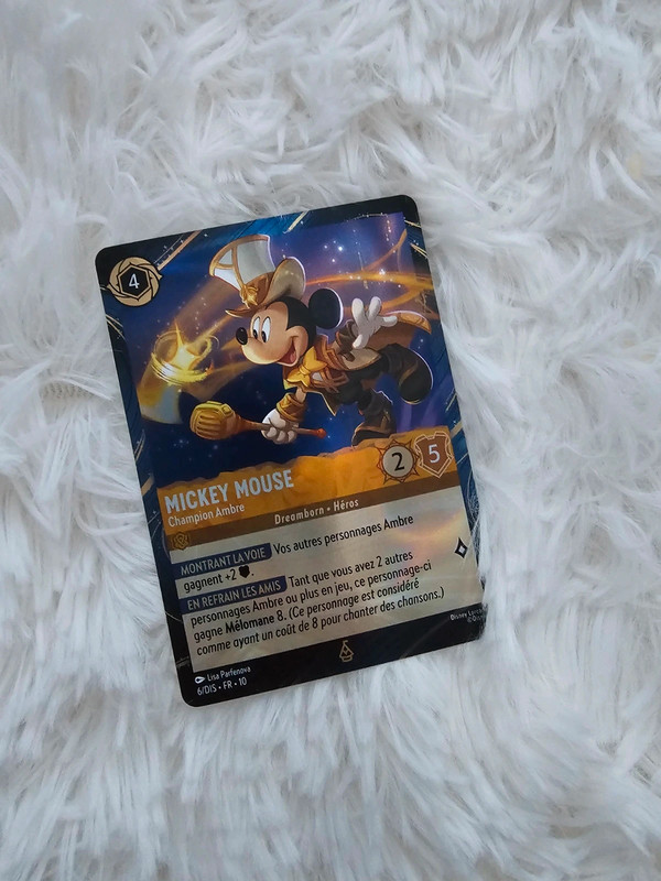 Carta Lorcana exclusiva Disneyland París Mickey Mouse