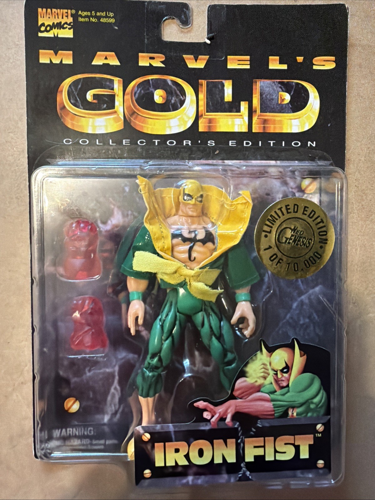 Marvel Gold Collectors Edition Iron Fist Limited Edition Action Figure NIB New