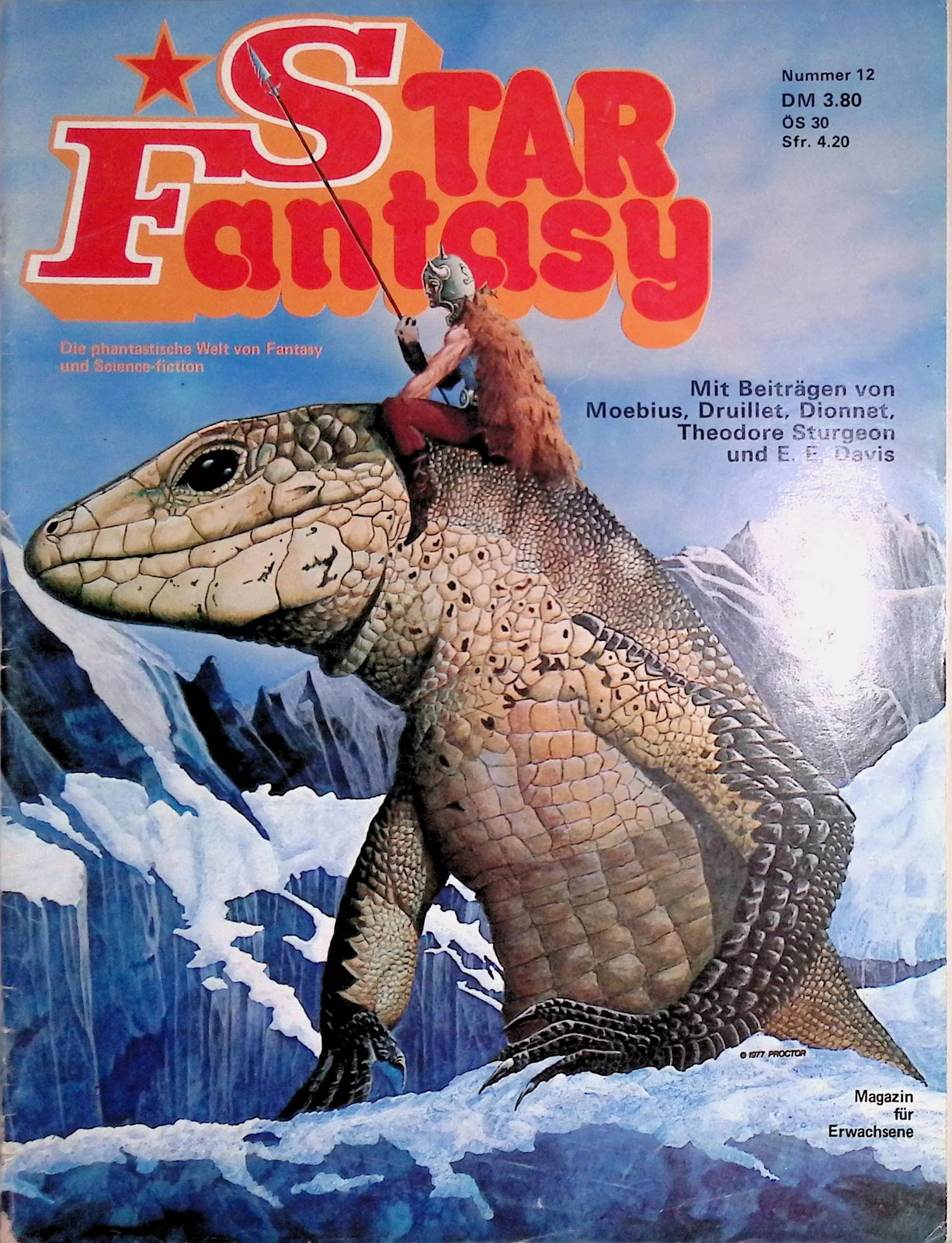 Star Fantasy n.12 - Rivista a fumetti Interman con Moebius e Druillet - B/B+/B-