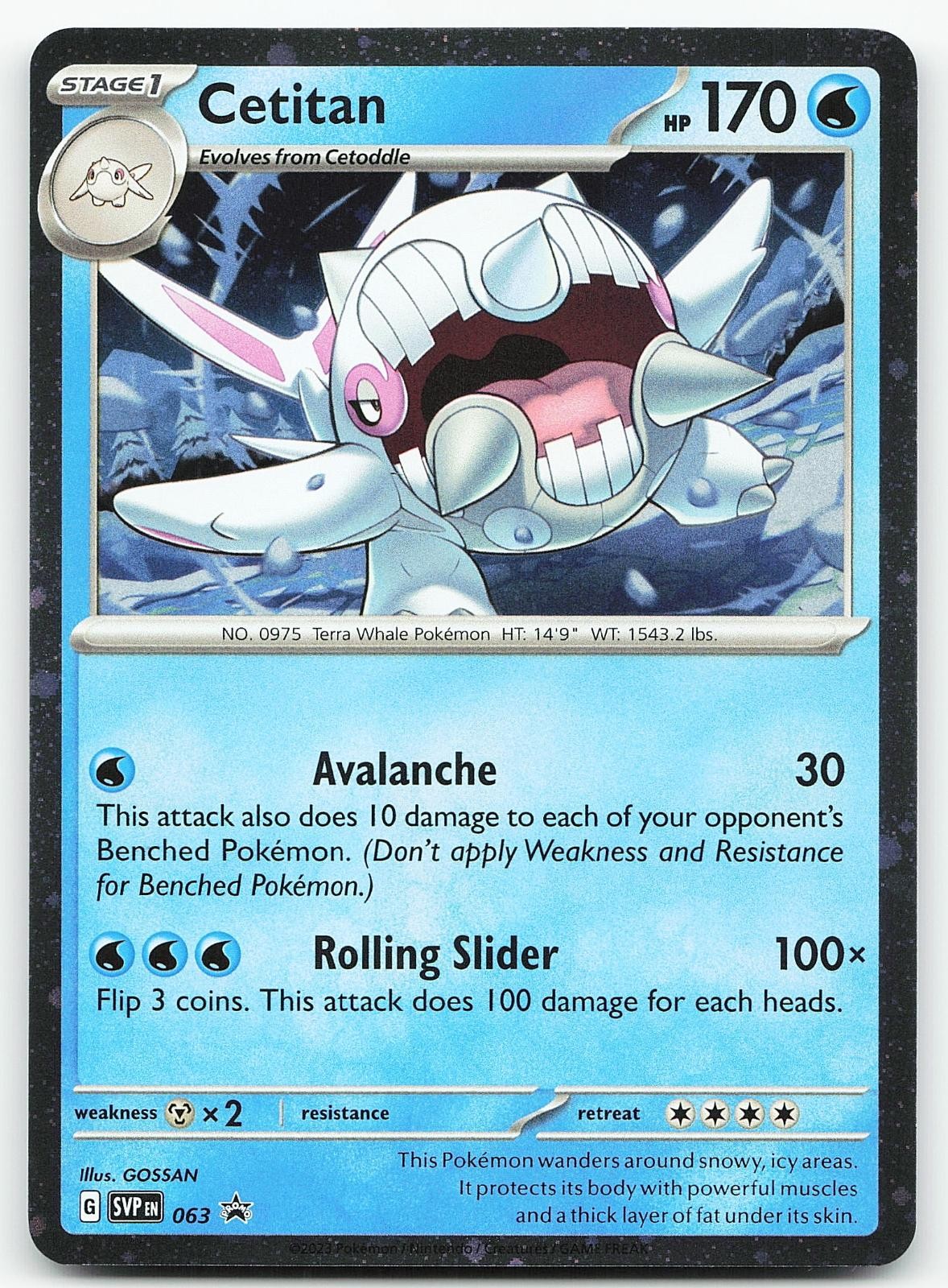 Pokemon Cetitan (Cosmos Holo) 063 Scarlatto e Viola Promo quasi nuovo