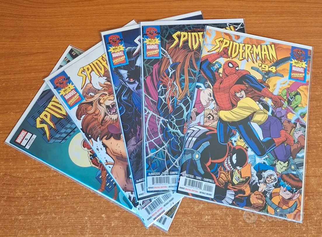 Lotto fumetti spillati originali USA Spider-man 94