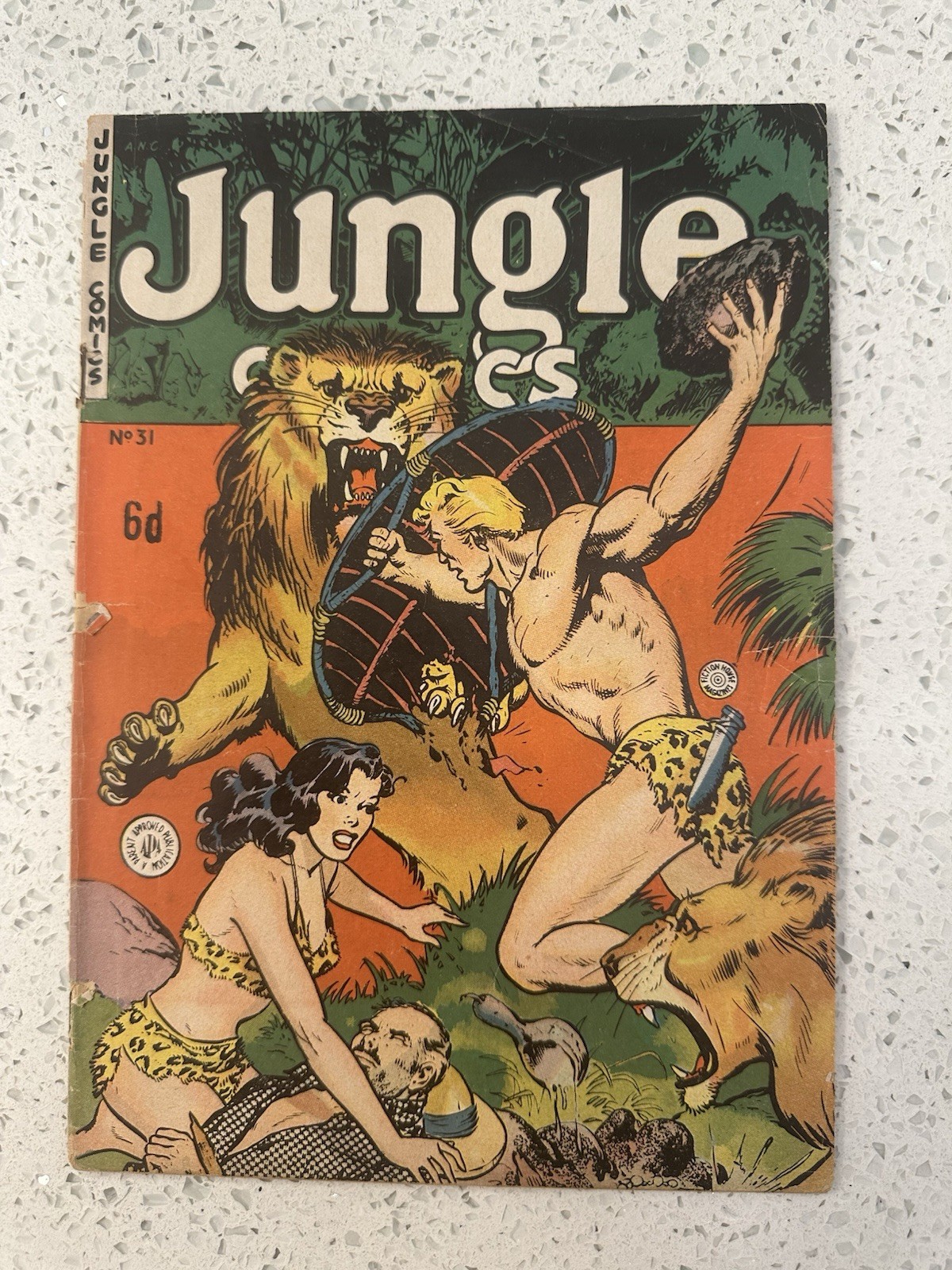 Jungle Comics #156 1953 Tiger Girl Kaanga casa di narrativa fumetto raro