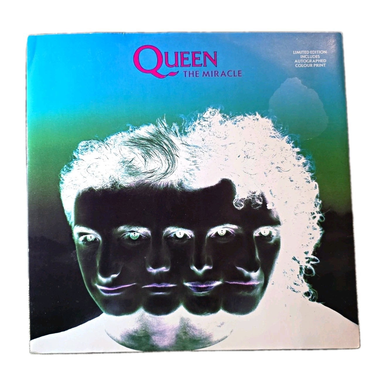 Queen The Miracle 12" Vinyl Single UK 1989 Ltd Edition + Facsimile Signed Print
