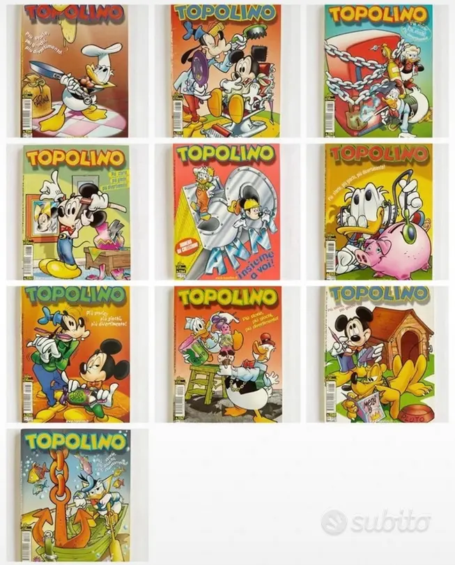 Lotto 100 Fumetti Topolino (dal 2200 al 2299 )
