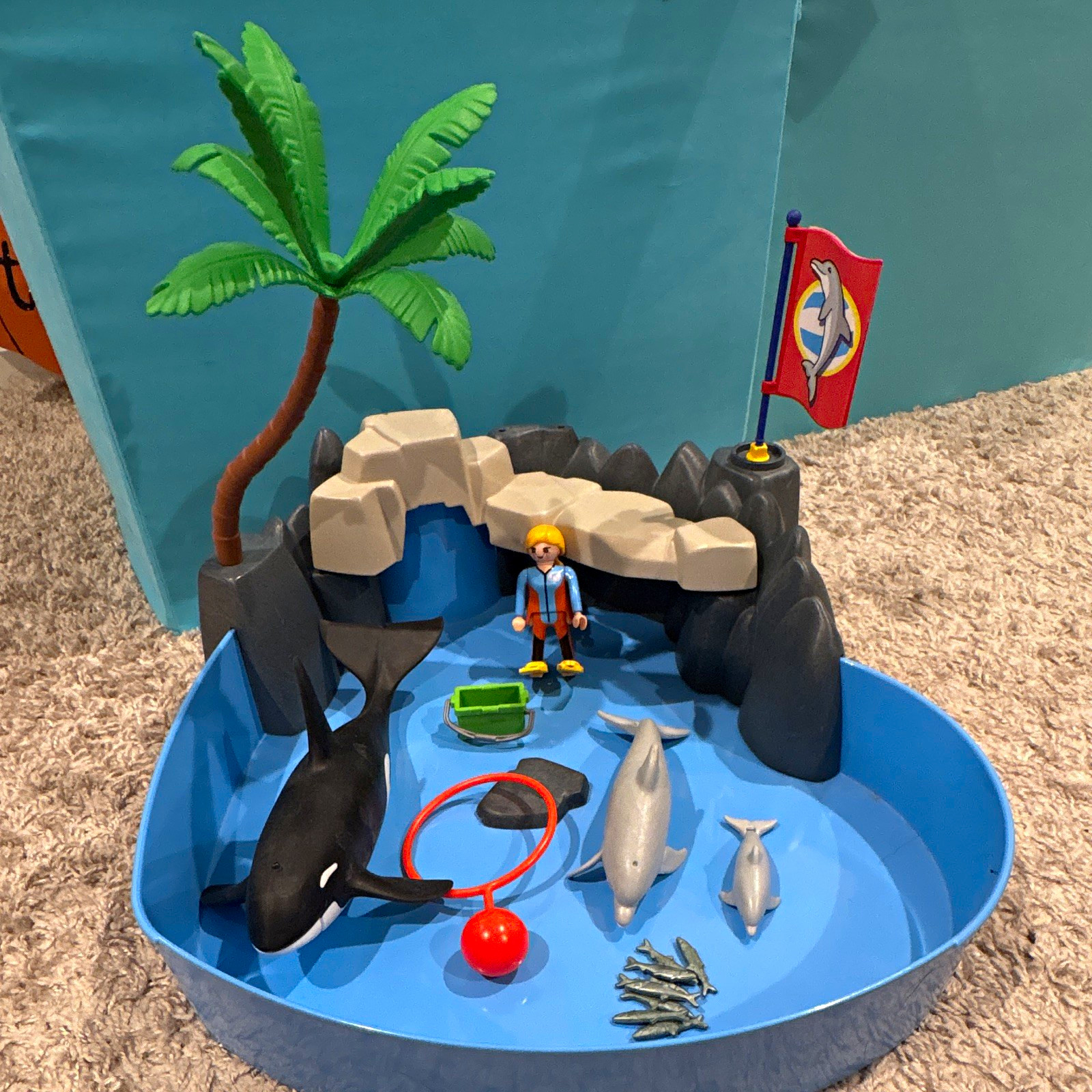 Playmobil 5927 Piscina dei Delfini più Orca (usare con acqua)💧 