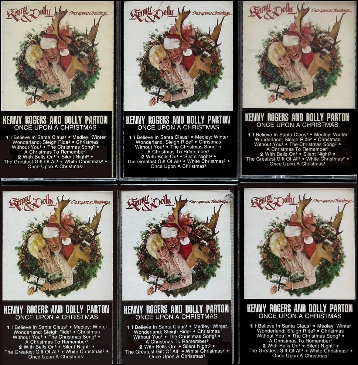 ROGERS KENNY+DOLLY PARTON *VG* 6 X CHRISTMAS CASSETTE LOT (PLEASE SEE PHOTOS)